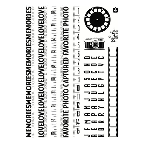Spellbinders Keepsake Strips Clear Stamp Set by Esther Glas