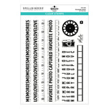Spellbinders Keepsake Strips Clear Stamp Set by Esther Glas