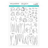 Spellbinders Illustrated Lady Clear Stamp Set by Josh Griffiths Studio