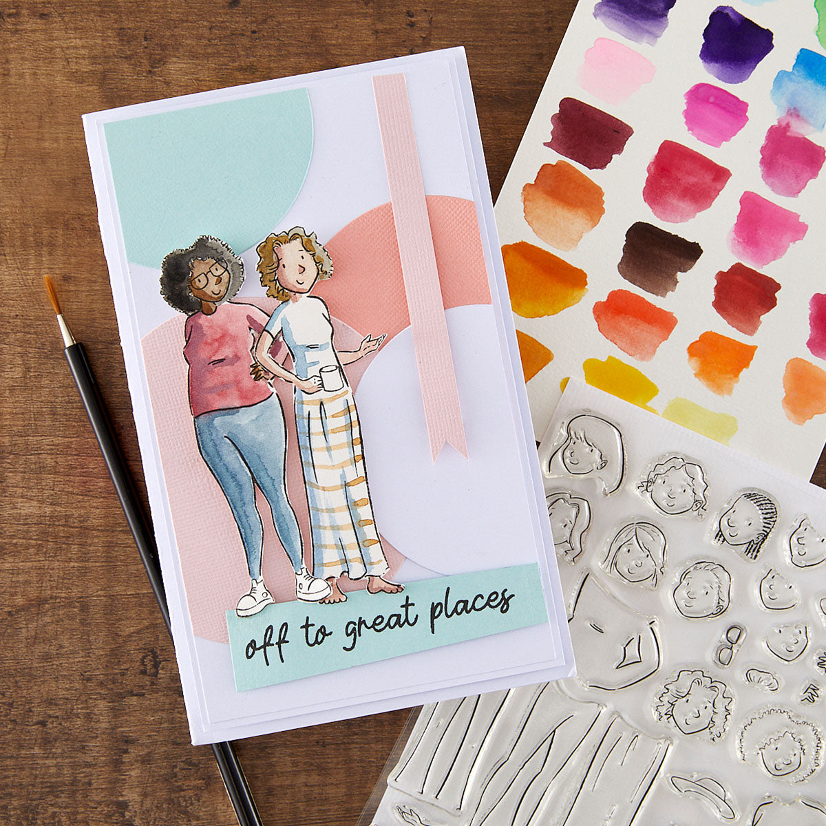 Spellbinders Illustrated Lady Clear Stamp Set by Josh Griffiths Studio