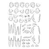 Spellbinders Illustrated Man Clear Stamp Set by Josh Griffiths Studio