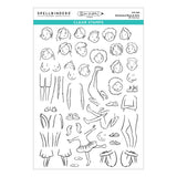 Spellbinders Illustrated Boys & Girls Clear Stamp Set by Josh Griffiths Studio