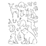 Spellbinders Wild Friends Clear Stamp Set by Josh Griffiths Studio