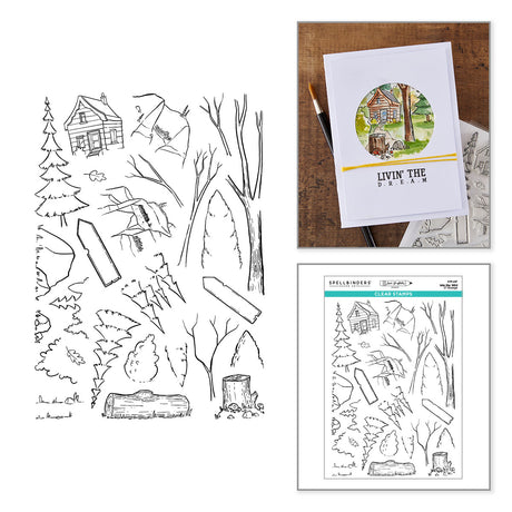 Spellbinders Into the Wild Clear Stamp Set by Josh Griffiths Studio