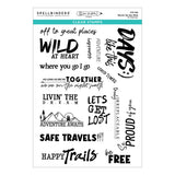 Spellbinders Words for the Wild Clear Stamp Set by Josh Griffiths Studio