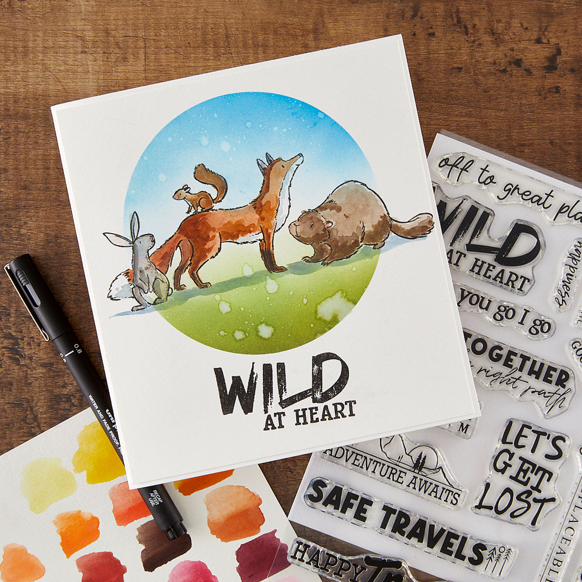 Spellbinders Words for the Wild Clear Stamp Set by Josh Griffiths Studio