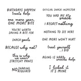 Spellbinders Snack Goals Clear Stamp Set