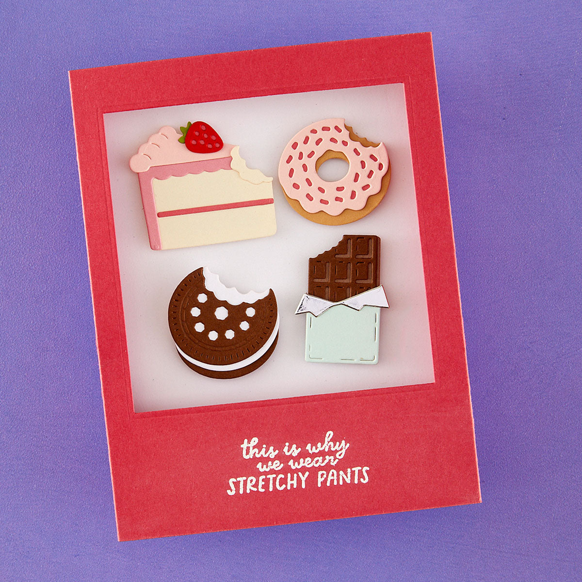 Spellbinders Snack Goals Clear Stamp Set