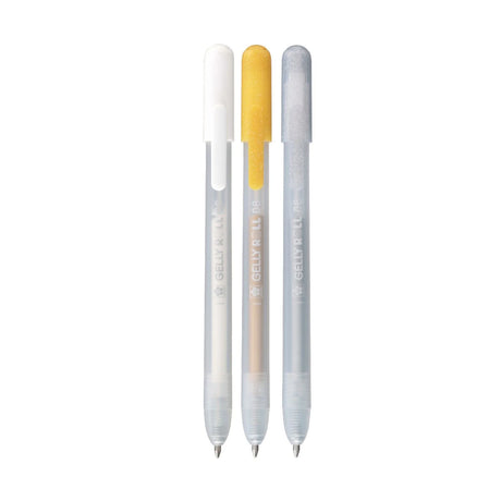 Sakura Gelly Roll Retractable Special Mix  Set Silver Gold White 3pcs