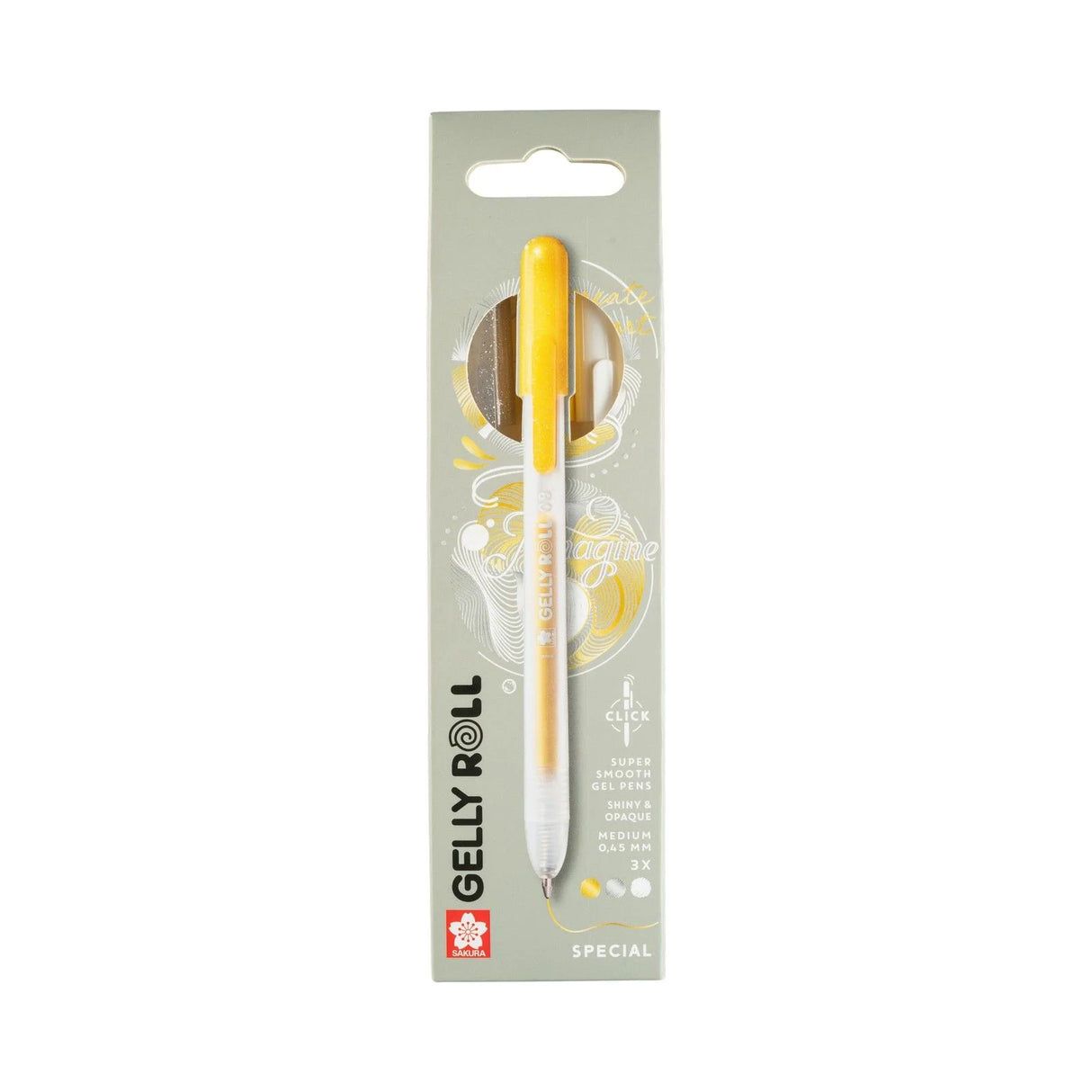 Sakura Gelly Roll Retractable Special Mix  Set Silver Gold White 3pcs