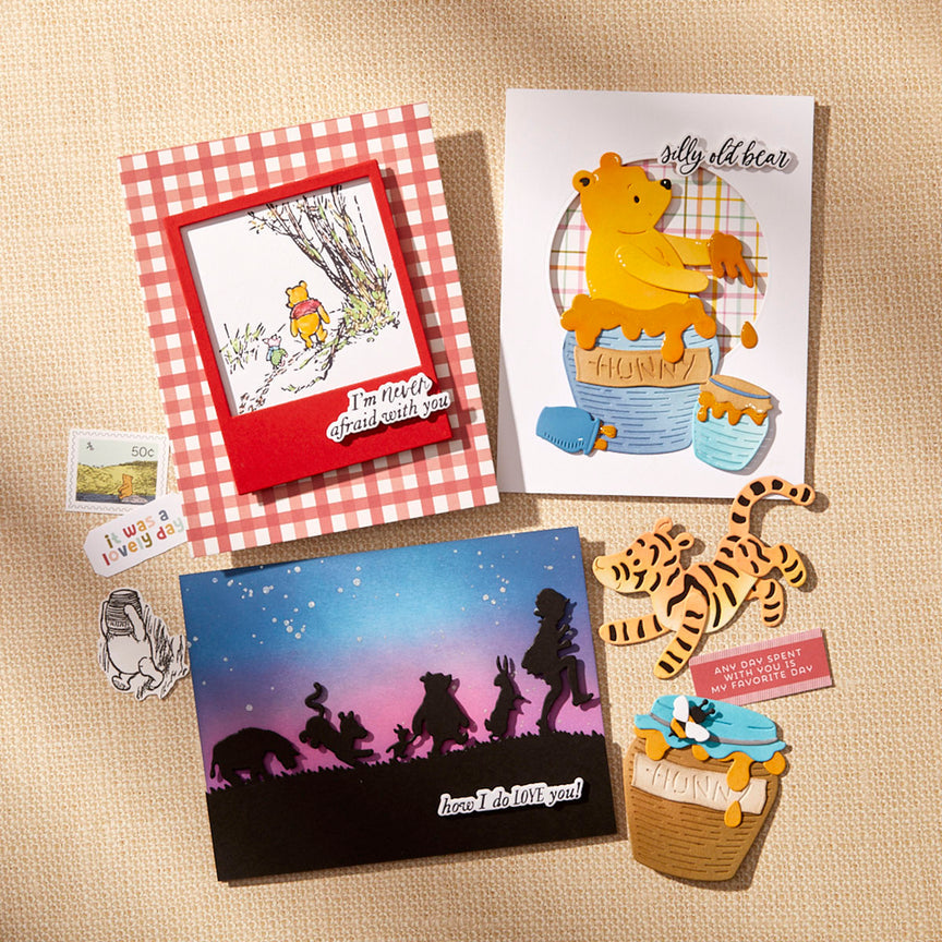 Spellbinders Say Cheese Classic Pooh BetterPress Bundle in Collaboration with Simple Stories