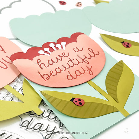 Concord & 9th Scalloped Petals Stamp Set (4 x 8) / Die Bundle
