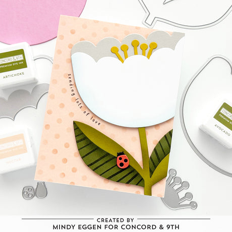 Concord & 9th Scalloped Petals Stamp Set (4 x 8) / Die Bundle