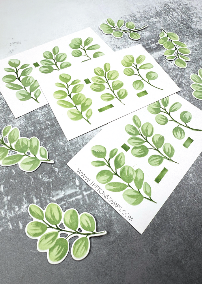 The Ton Stamps EUcalyptus Stencils*