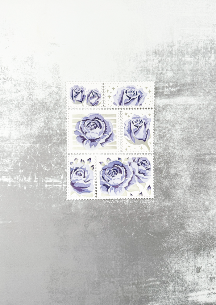 The Ton Stamps Postage: Rose Garden Layering Stencils