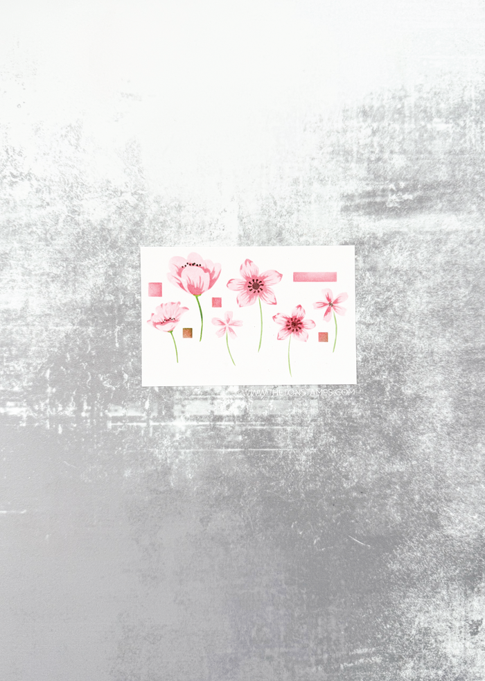 The Ton Stamps Wildflower Bits Layering Stencils