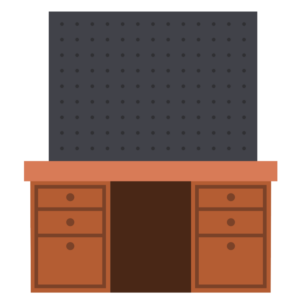 Honey Bee Stamps Lovely Layers: Pegboard and Desk - Honey Cuts