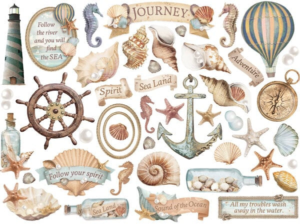 Stamperia Die cuts assorted - Sea Land