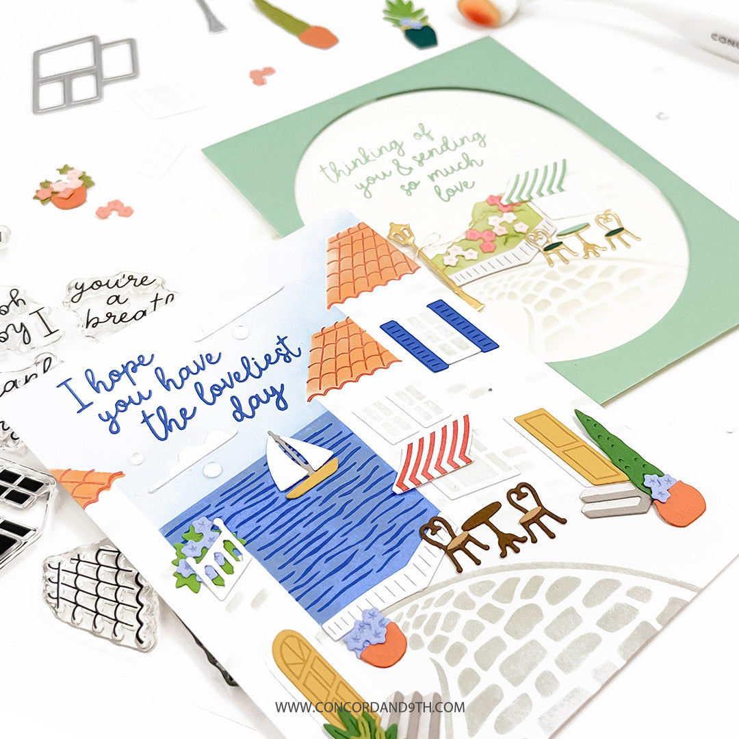 Concord & 9th Seaside Stencil Pack (4 qty; 4.75 x 6)