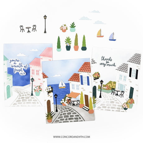 Concord & 9th Seaside Stamp Set (4 x 6) & Die Bundle
