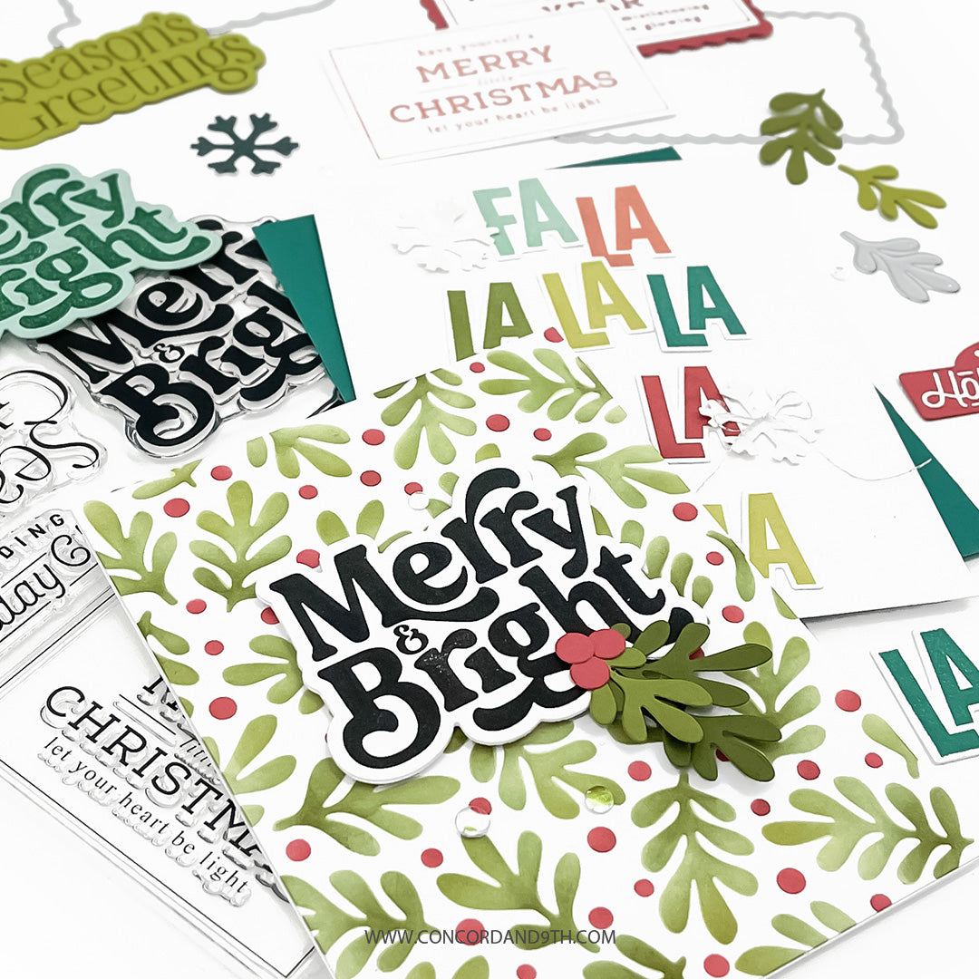 Concord & 9th Season's Greetings Stamp and Die Bundle