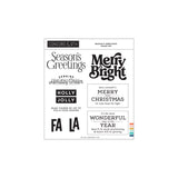 Concord & 9th Season's Greetings Stamp and Die Bundle