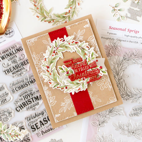 Pinkfresh Studio Treasured Greetings press plate