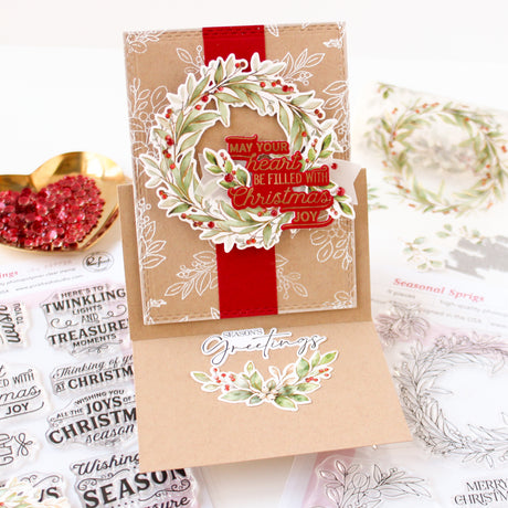 Pinkfresh Studio Treasured Greetings press plate