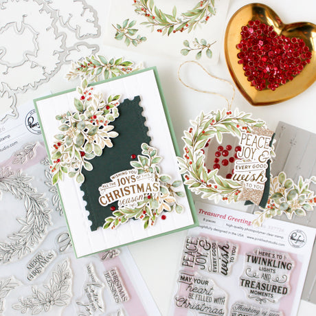 Pinkfresh Studio Treasured Greetings press plate