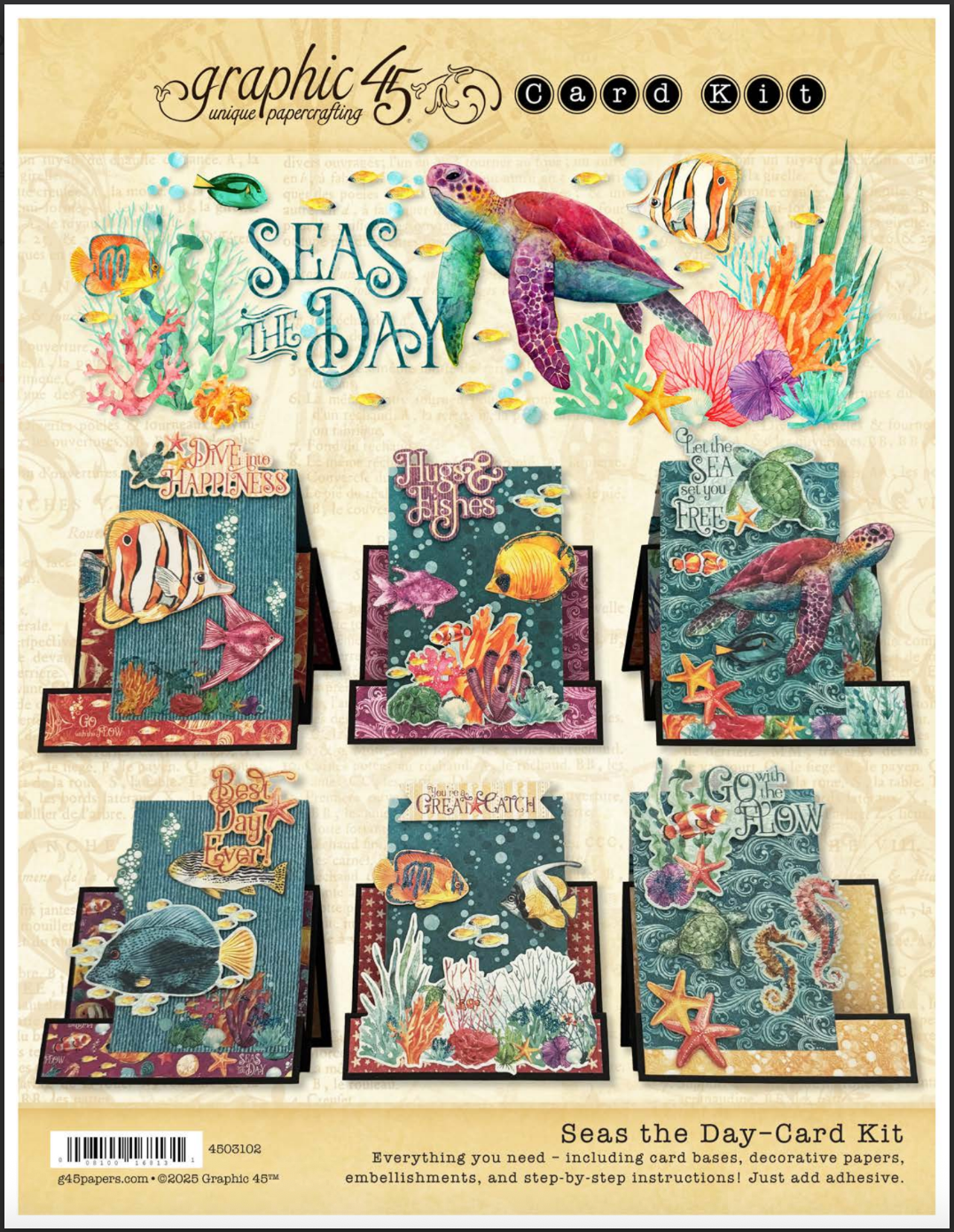 Graphic 45 Seas the Day Card Kit