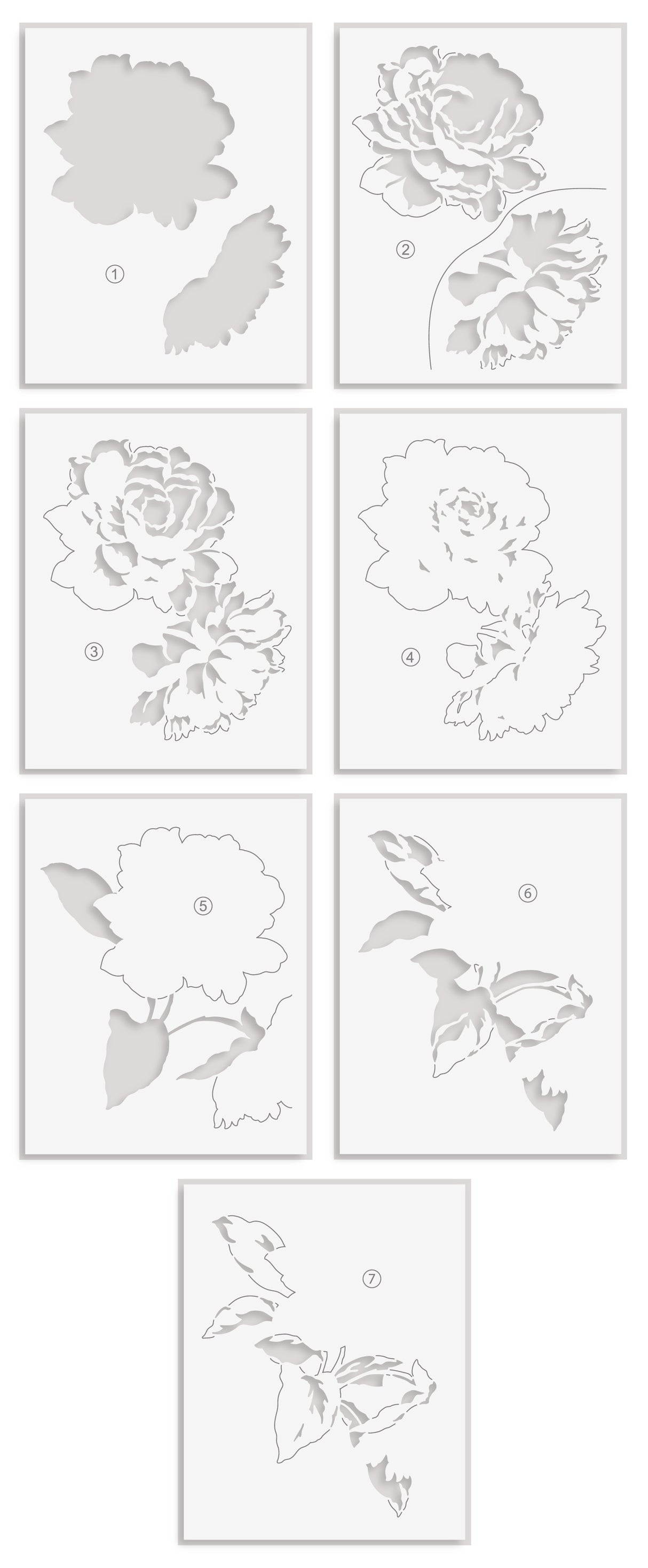 Altenew Stencil Art: Majestic Roses Layering Stencil Set