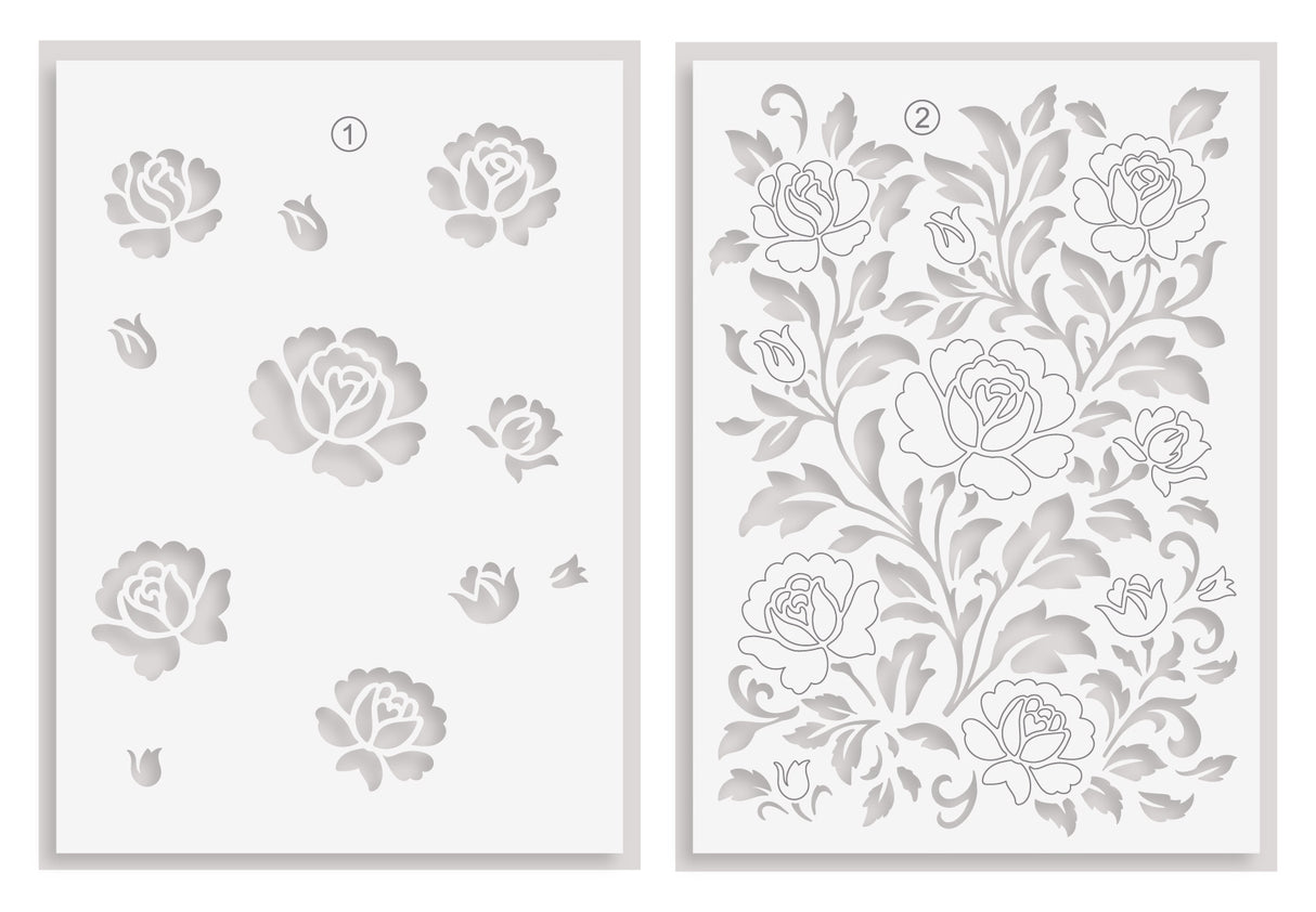 Altenew Chateau Blooms Stencil Set (2 in 1)