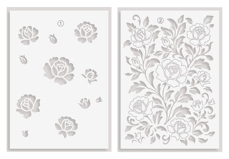 Altenew Chateau Blooms Stencil Set (2 in 1)