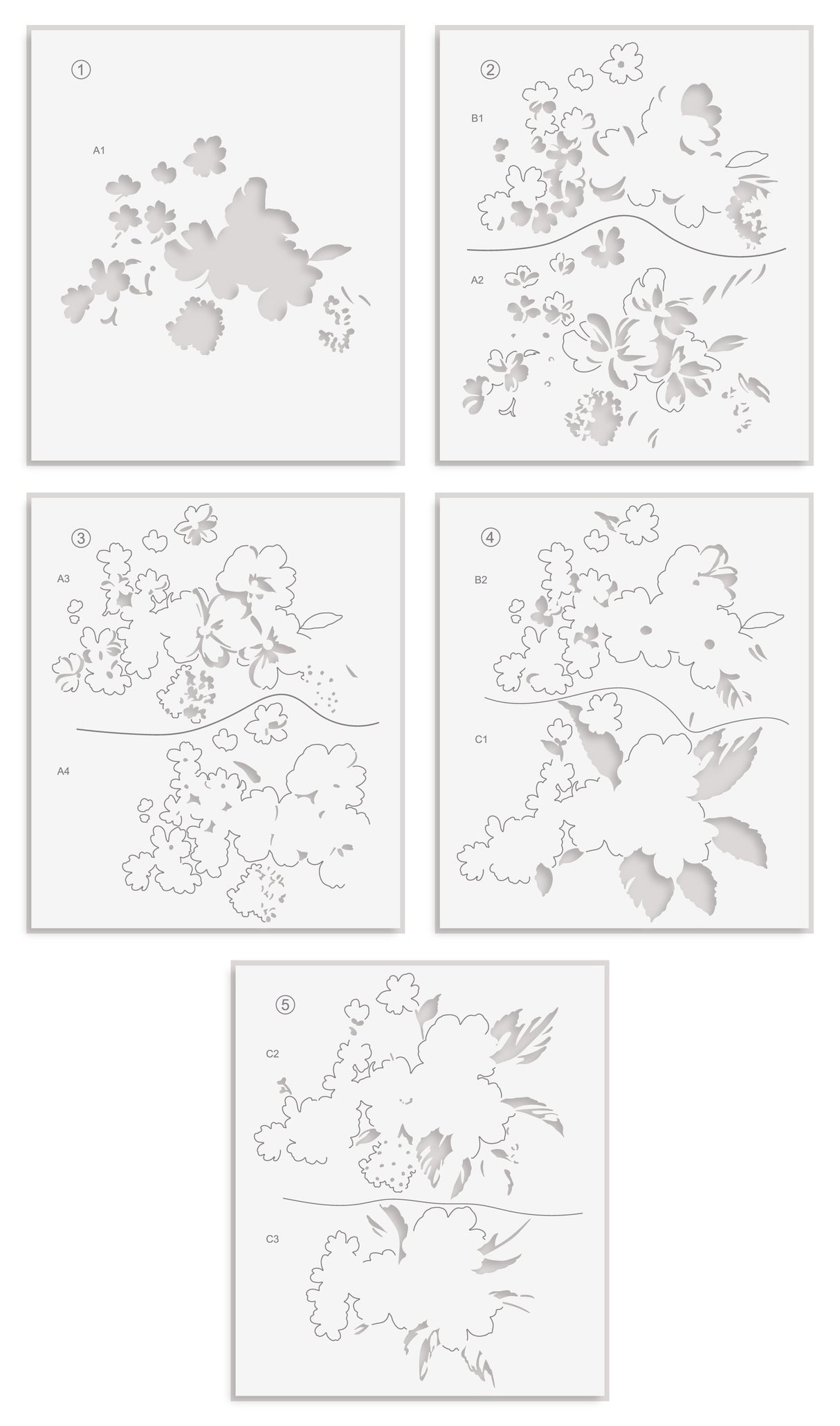 Altenew Build-A-Garden: Softly Sketched Blooms - ALT11507BN