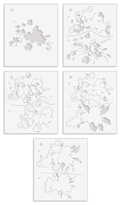 Altenew Build-A-Garden: Softly Sketched Blooms - ALT11507BN