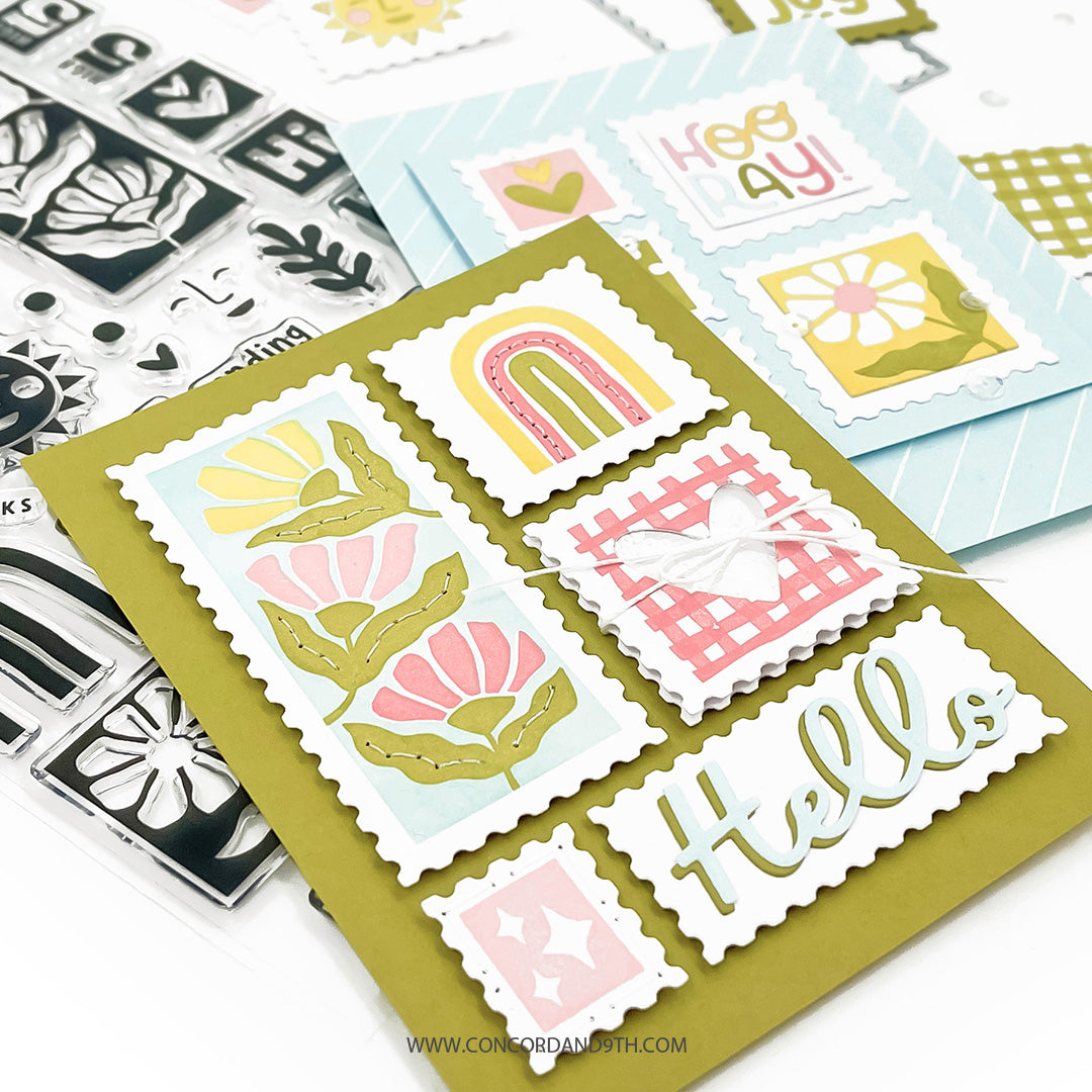 Concord & 9th Sending Joy Stamp Set / die Bundle