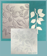 Gina K Designs BUNDLE- Serene Branches 3D Embossing Folder, Die and Stencil