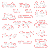 Honey Bee Stamps Sew Glad - 4x6 Photopolymer Stamp Set / Die bundle