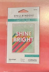 Spellbinders Shine Bright word Dies