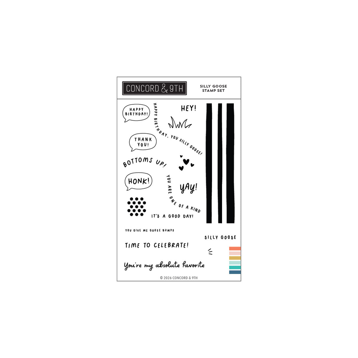 Concord & 9th Silly Goose Stamp Set (4 x 6) / Die Bundle