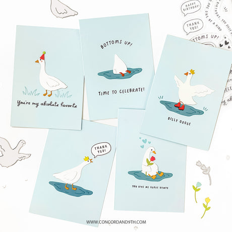 Concord & 9th Silly Goose Stamp Set (4 x 6) / Die Bundle