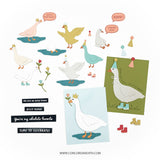 Concord & 9th Silly Goose Stamp Set (4 x 6) / Die Bundle