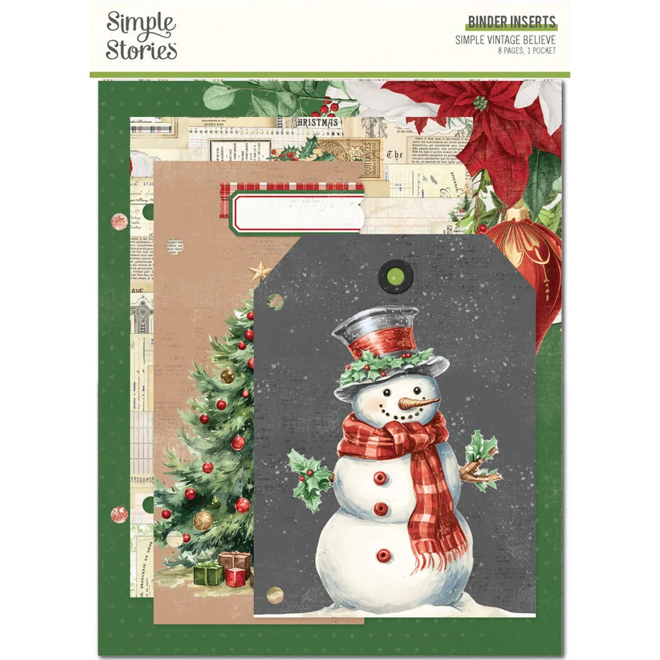 Simple Stories Simple Vintage Believe 6x8 Inch Binder Inserts (25532)