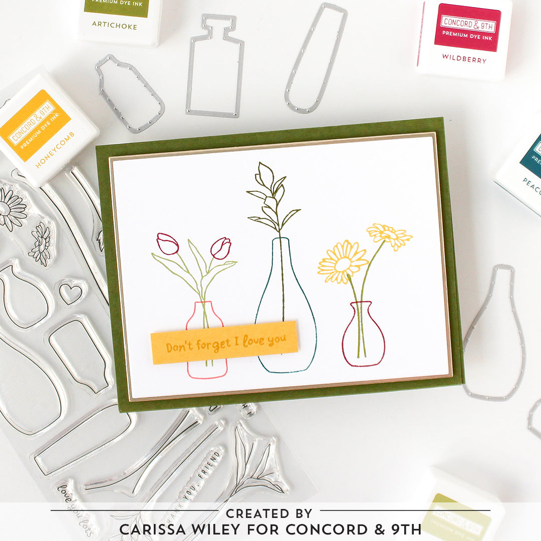 Concord & 9th Simple Stems Stamp Set (4" x 8) & Die Bundle