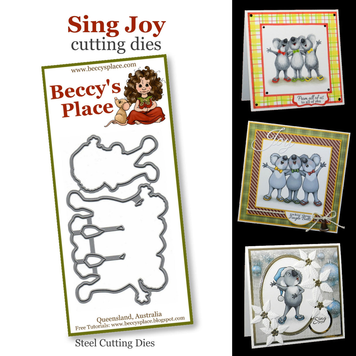 Beccy's place Sing Joy cutting dies