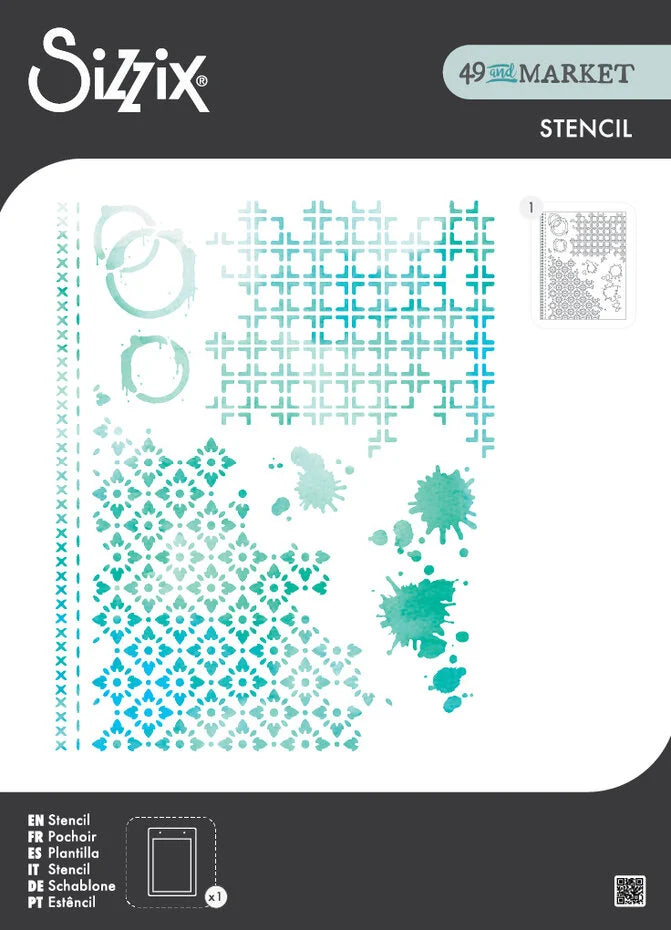 Sizzix Stencil A4 Artful Layers (667057)