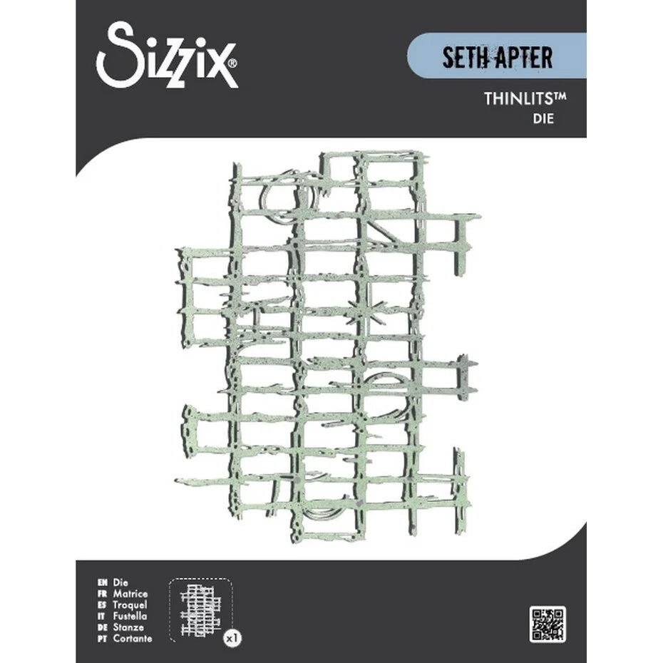 Sizzix Thinlits Die Set Gridiron (1pcs) by Seth Apter (667051)