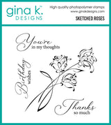 Gina K Designs Bundle- Sketched Roses