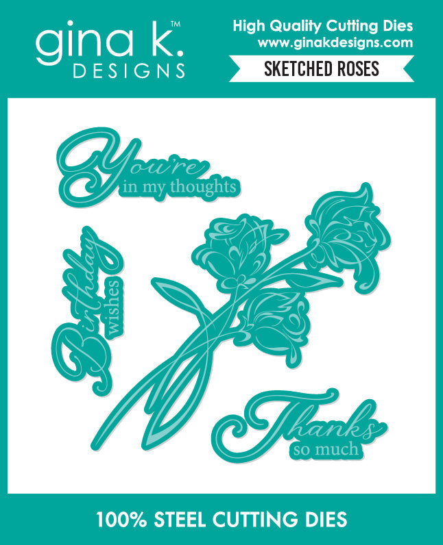 Gina K Designs Bundle- Sketched Roses
