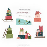 Concord & 9th Sleigh Full of Cheer Stamp and Die Bundle